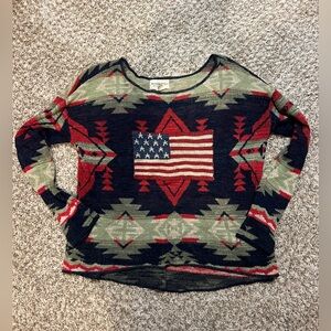 Ralph Lauren Denim & Supply Western, Southwestern, Americana Sweater-  Rare!!!!